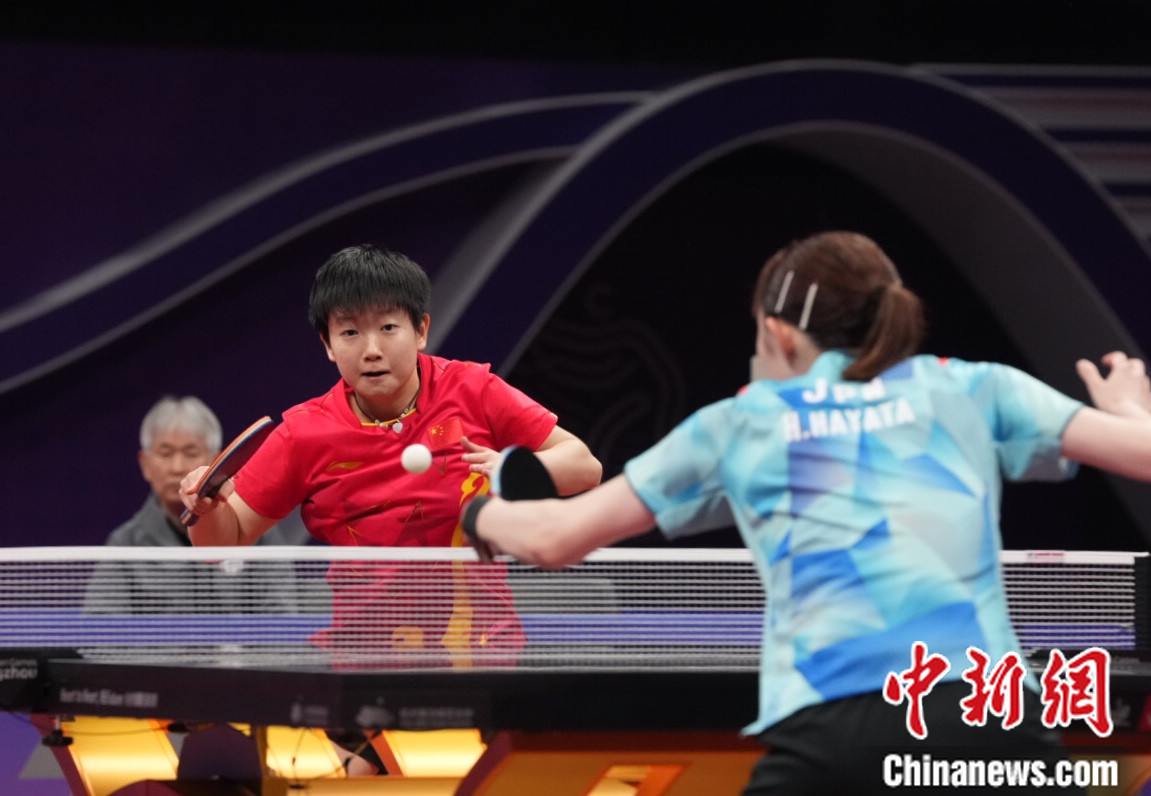 孙颖莎力克早田希娜摘金 中国女乒豪取亚运第五