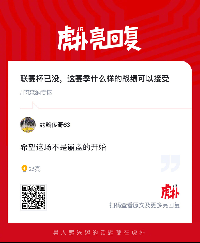阿森纳球迷热议赛季战绩接受度：联赛杯落幕后